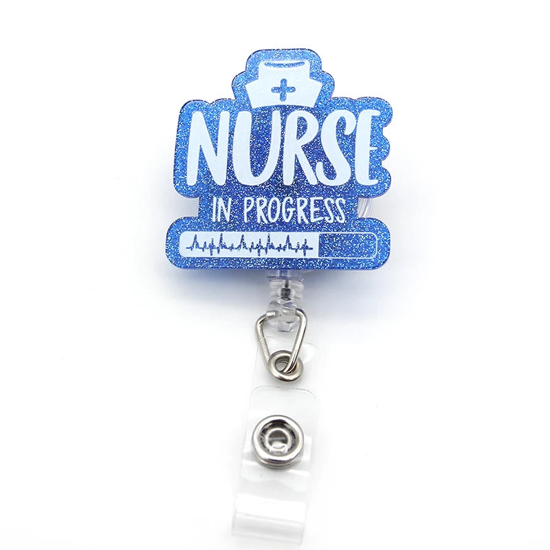 Nurse Badge Reel Retractable (Nurse in Progress)