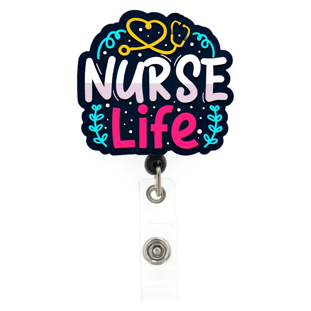 Nurse Badge Reel Retractable (Nurse Life)
