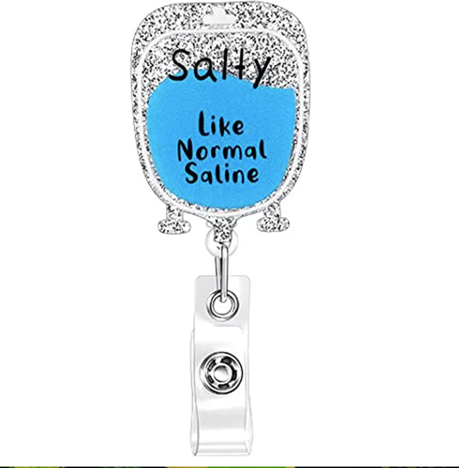 Nurse Badge Reel Retractable (Salty Like NS)