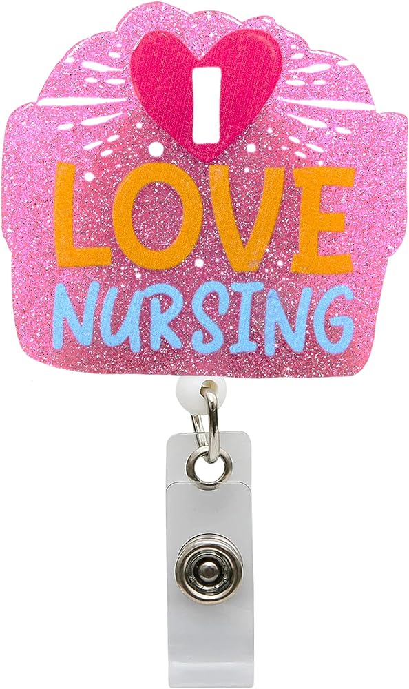 Infirmière Badge Reel Rétractable (J’aime les soins infirmiers)