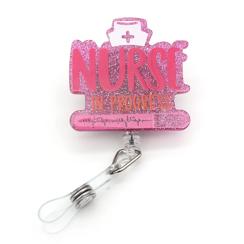 Nurse Badge Reel Retractable (Nurse in Progress)