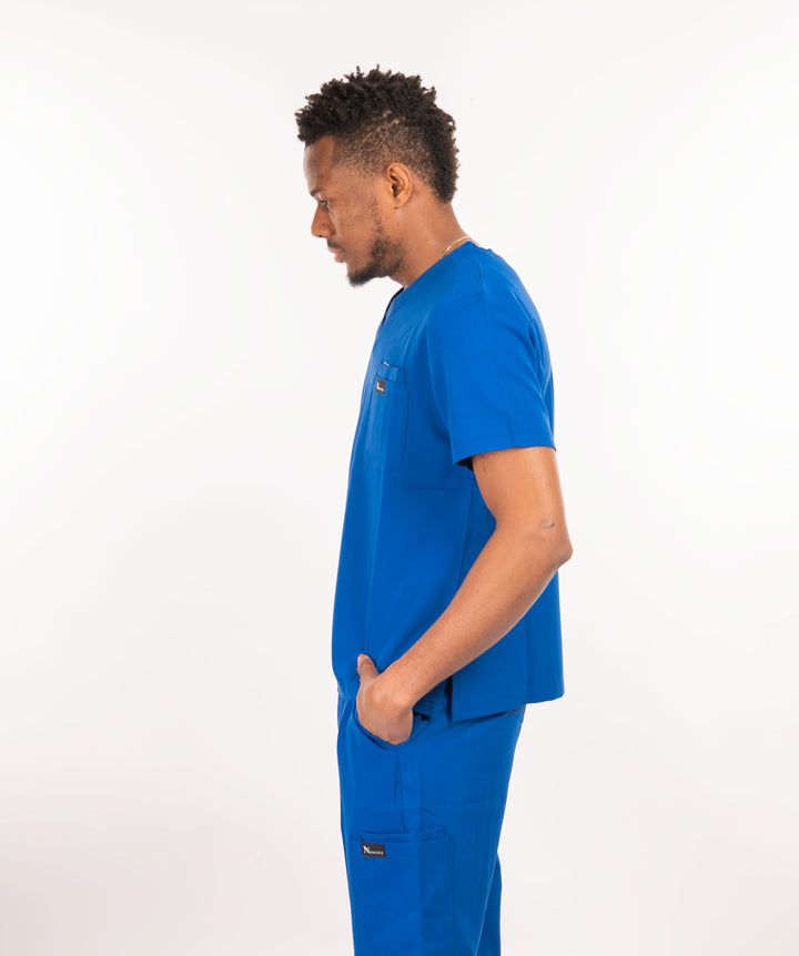 Haut d'uniforme médical classique à 2 poches et col en V Kerry