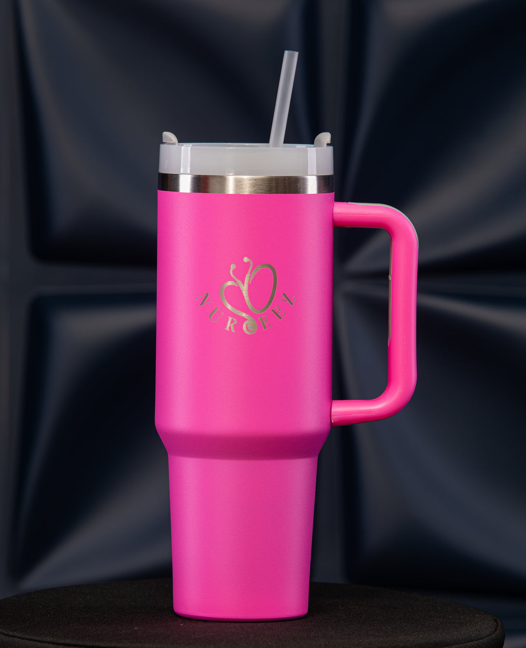 Gobelet isotherme à double paroi en acier inoxydable de 40 oz avec paille