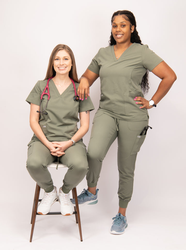 Pantalón jogger médico con 5 bolsillos de Rare-Bijoue