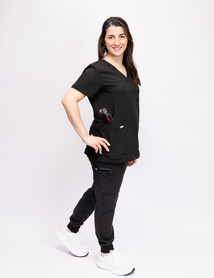 Blusa médica con 4 bolsillos de Rare-Bijoue