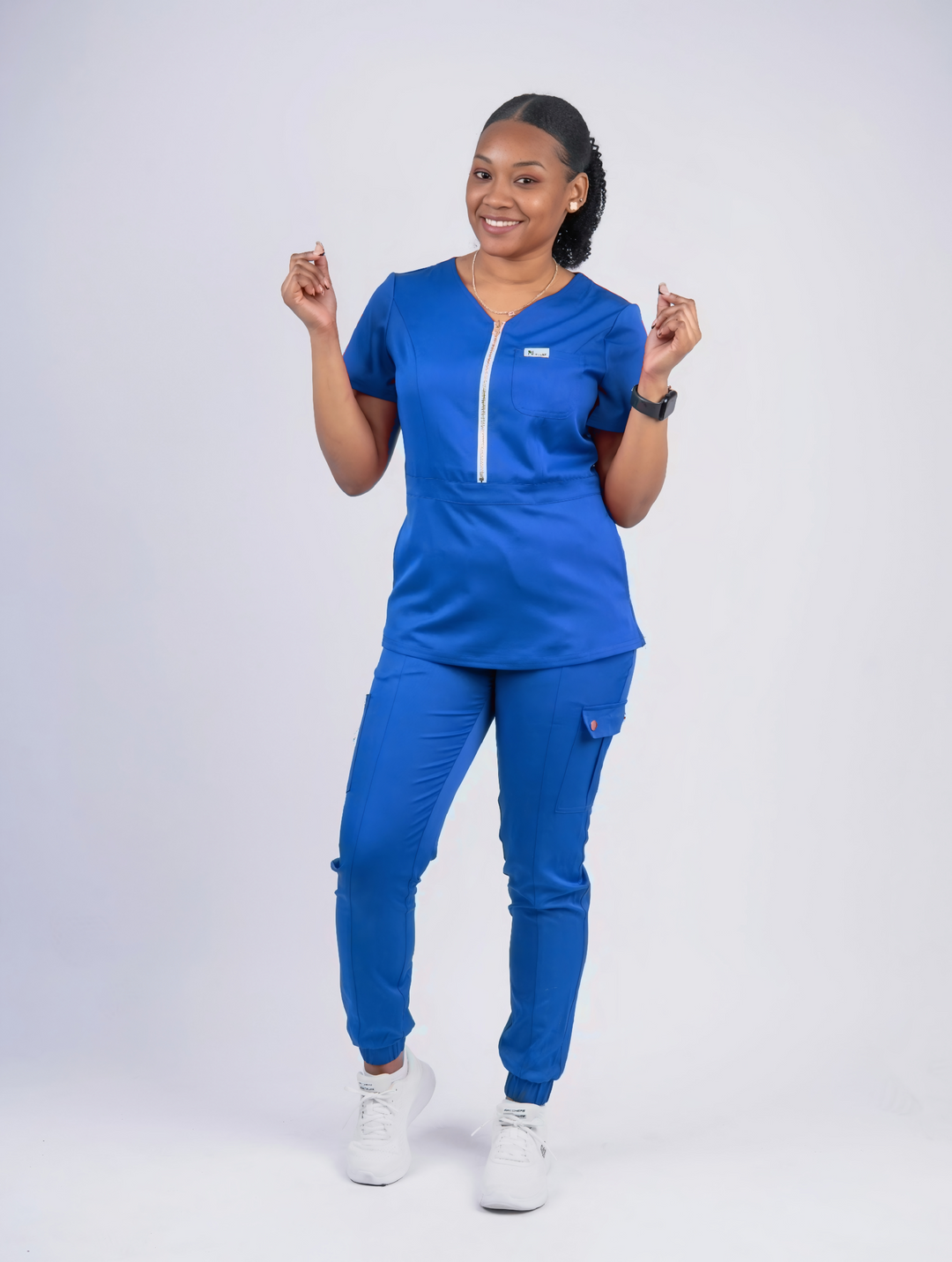 Angélique Six-Pocket Scrub Jogger Pant