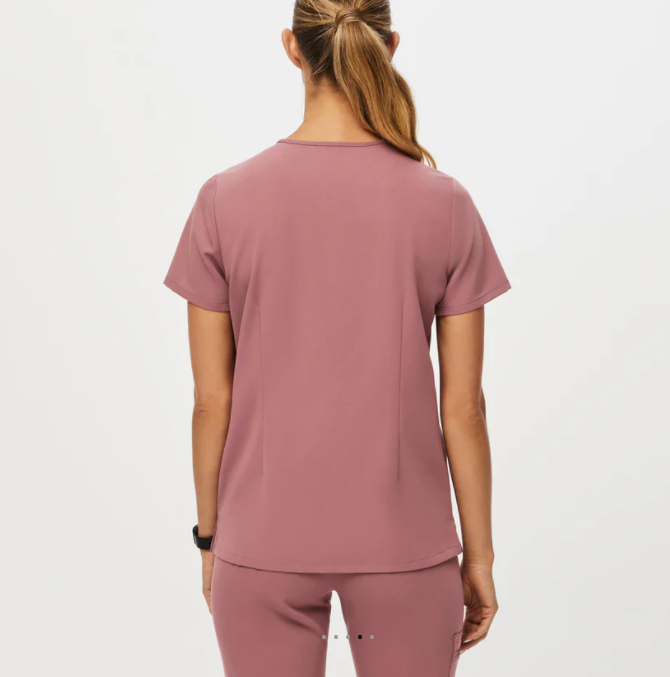 Estelle Three-Pocket Scrub Top