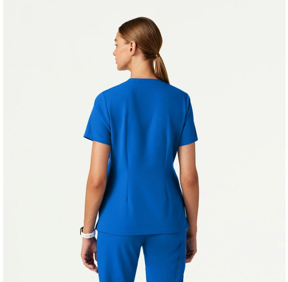 Estelle Three-Pocket Scrub Top