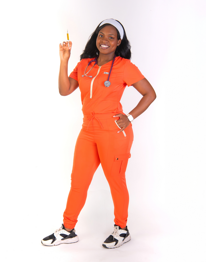 Angélique Six-Pocket Scrub Jogger Pant