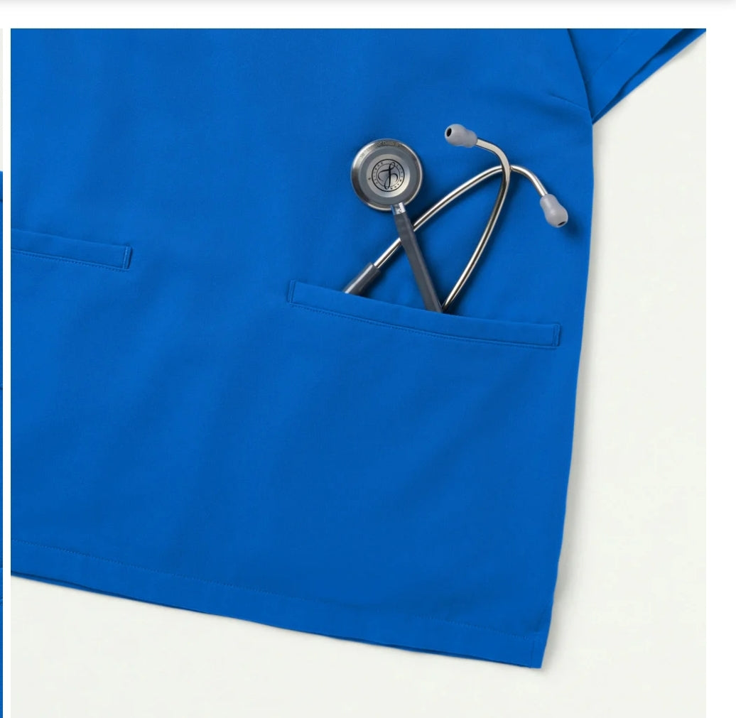 Estelle Three-Pocket Scrub Top