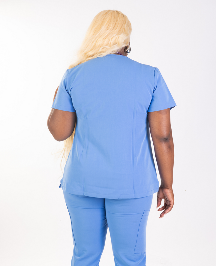 Estelle Three-Pocket Scrub Top