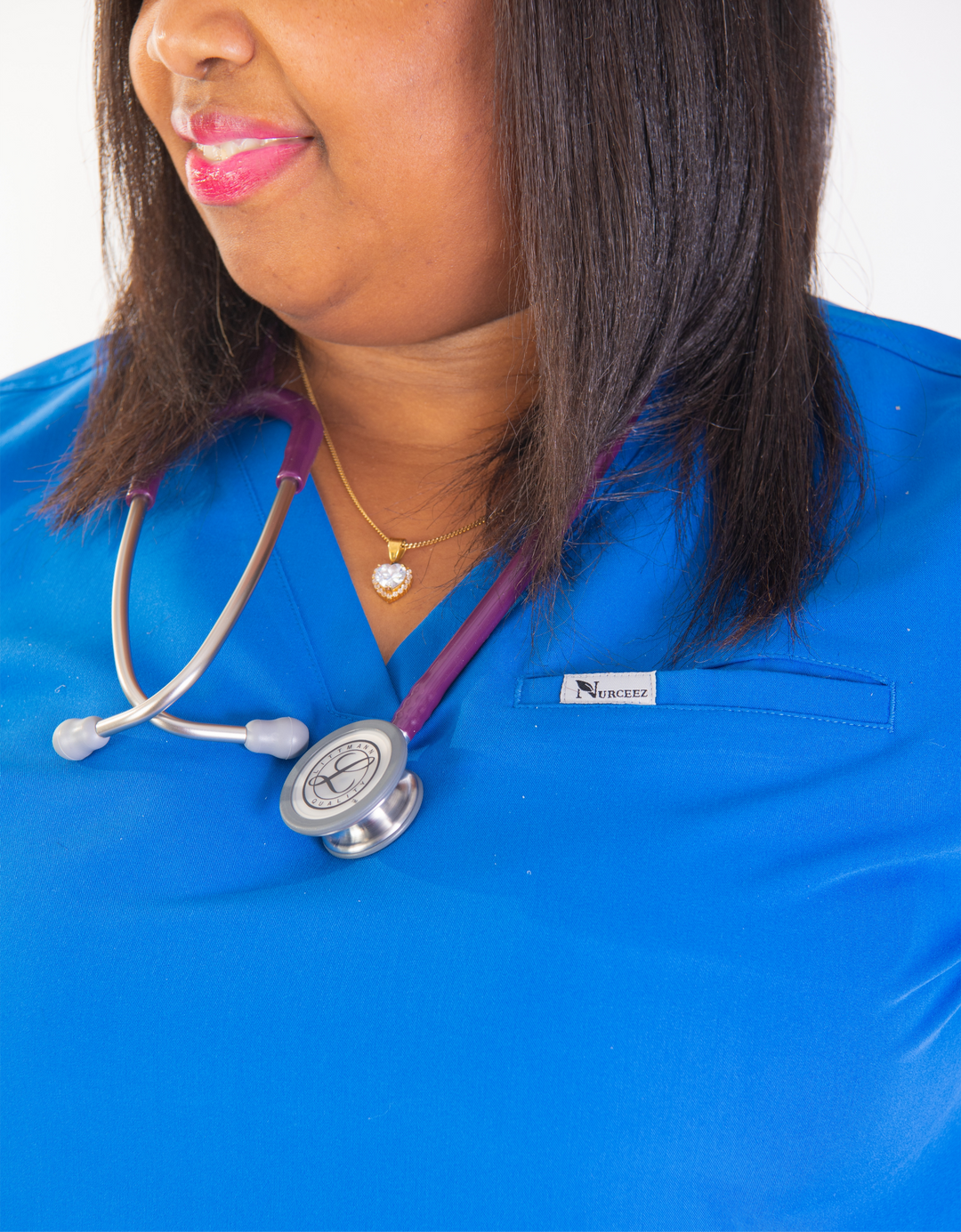 Estelle Three-Pocket Scrub Top