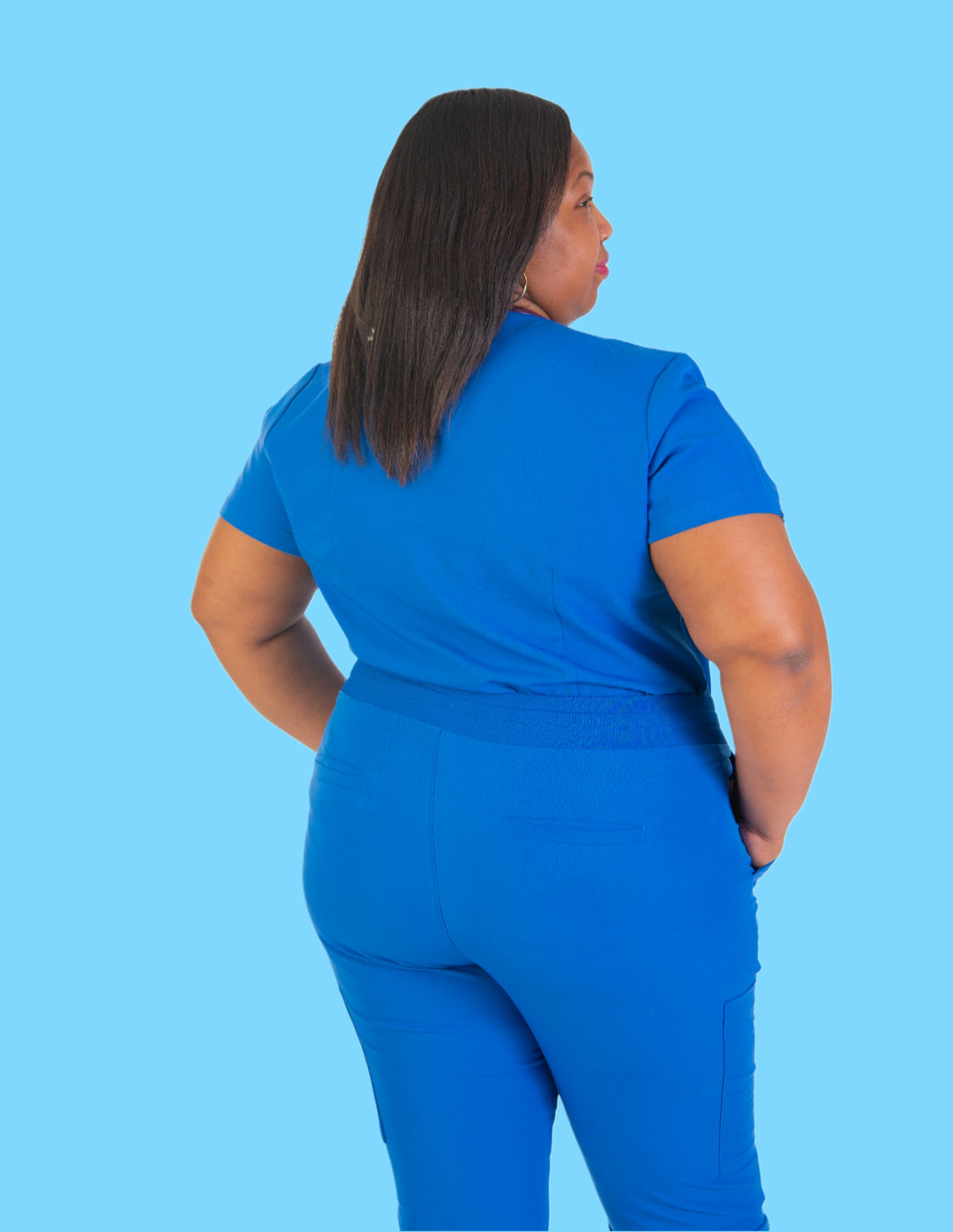Estelle High Waisted Eight-Pocket Scrub pants