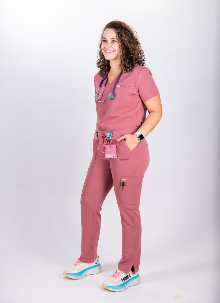 Estelle High Waisted Eight-Pocket Scrub pants