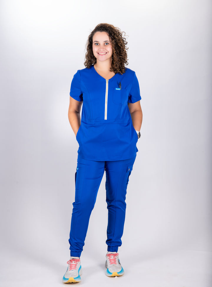 Angélique Three-Pocket Scrub Top