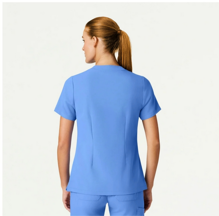 Estelle Three-Pocket Scrub Top