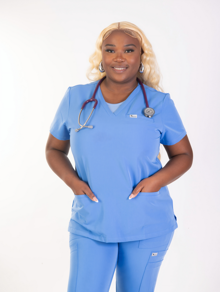Estelle High Waisted Eight-Pocket Scrub Pants